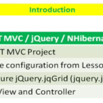 Lesson 10 – ASP.NET MVC, jQuery, jqGrid and NHibernate Lesson 10 - ASP.NET MVC, jQuery, jqGrid and NHibernate