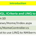 Lesson 11 - LINQ to NHibernate, jqGrid SubGrid and MVC