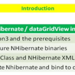 Lesson 9 – Implement NHibernate using C#, Windows Form and dataGridView Lesson 9 - Implement NHibernate using C#, Windows Form and dataGridView