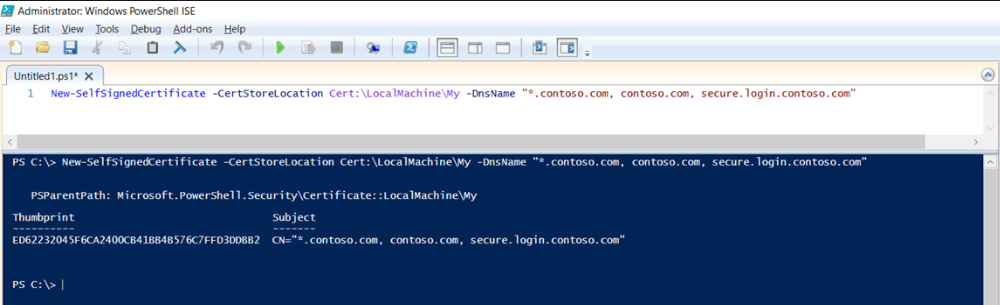 powershell makecert