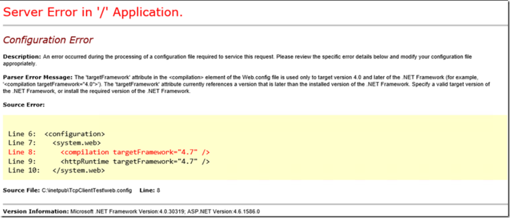 A configuration Error occurred айфон. This application requires one of the following Versions of the .net Framework 4.0.30319. Post Error occurs. На печати Error configuration. Error description r